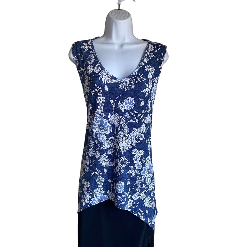 SJS Women's Plus Size XL Boho Floral Spandex Stretchy Summer Designer Blouse